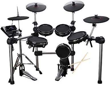 Carlsbro CSD600 Electric Drum Set with Quiet Mesh Electronic Pads - 9 Piece Kit inc Cymbals, Digital USB MIDI