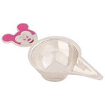 Osasbazaar Sterling Silver Baby Feeder & Medicine Feeder Spoon Alternative - 92.5% Pure (Pink, Pack of 1)