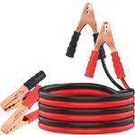 Robustt 2000A Heavy Duty Jumper Cable for Car Battery | Jump Start Dead Batteries of Cars, SUVs, Vans & Trucks | 6.3 ft Copper Cable with Strong Grip Copper Clamps | Comes with Storage Bag