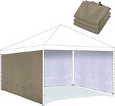 REDCAMP Instant Canopy Sidewall for 10x10ft Pop Up Canopy, 10x6.2ft, 3 Pack Sunwall, Khaki (3 Sidewalls Only, Canopy Tent NOT Included)