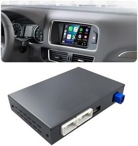 for Audi 2008-16 A4/A5 2010-18 Q5 MMI 3G Carplay Adapter,Wireless Carplay&Android Auto Retrofit Decoder Kit Support Navigation/Mirror Link/Voice Control/NTSC or CVBS AHD Camera