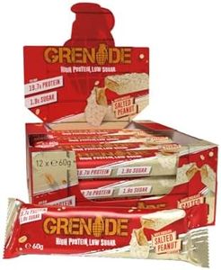 Grenade High Protein, Low Sugar Bar - White Chocolate Salted Peanut, 12 x 60 g