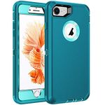 RegSun for iPhone 6S Plus Case,iPhone 6 Plus Case,Built-in Screen Protector,Shockproof 3-Layer Full Body Protection Rugged Heavy Duty High Impact Hard Cover Case for iPhone 6S Plus,5.5 inch Blue