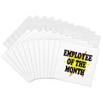 3dRose Employee of the Month Greeting Cards, Set of 12 (gc_193315_2)