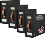 LOFT + IVY Sheet Storage Box - Fits All Sized Sheets - USA Company - Bed Sheet Organizer - Sheet Storage organizer - 4 pack