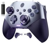 EasySMX X10 PC Controller with Hall Triggers and Joysticks, Wireless Bluetooth Controller with Mechanical Keys, No Dead Zones or Drift Problems, Compatible with PC/Switch/Steam-Purple