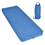 Giantex Camping Sleeping Pad, 4 Inch Self Inflating Camping Mat, Lightweight Compact Air Mattress w/Carry Bag, Fast Inflating Insulated Sleeping Pad Waterproof Car Bed for Traveling Hiking Tent, Blue