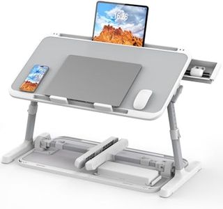 HETTHI Bed Laptop Table Adjustable Foldable Laptop Stand 22.04×12.2in Gray