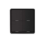 Auslese® Smart Wireless Zigbee On Off Switch 4 Gang 12 Scene Controller Required Zigbee Hub App Controlled Support Alexa And Google Home (Black 2)