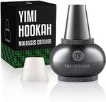 Yimi Hookah Aluminum Hookah Molasses Catcher Universal Fit Dia 5.5cm Height 7.4cm Silicone Grommet Included (Gray)