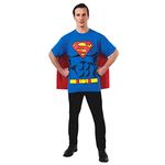 Rubie's Costume Dc Comics Superman Costume T-Shirt with Cape, Blue, Medium