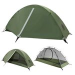 Underwood Aggregator 1 Man Backpacking Tent - Lightweight Waterproof One ManTent for Camping, Easy Set Up Compact 1 Person DomeTent, 3 Season One Person Tent for Hiking, Camping, Outdoor