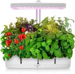 SereneLife Hydroponic Herb Garden 8 Pods, Indoor Herb Garden Kit, Seed Pod, Indoor Garden, Full-Spectrum Grow Light, Adjustable Height, Hydroponic Indoor Garden, Smart Indoor Plant system