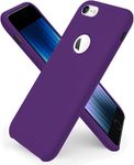 VONZEE Liquid Silicone Soft Back Cover for iPhone 6/6s Case, Shockproof Slim Camera & Full Body Protection Non Yellowing Cover with Microfiber Lining & Logo Cut (4.7 Inch) -Violet