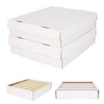 BCW Super Monster 5 Row Trading Card Storage Box -2ct | Holds 5000 Standard Trading Cards & 7000 Gaming Cards | Card Storage Box for Basketball, Football, MTG, Pokemon | Baseball Card Storage Box