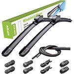 ASLAM Windshield Wipers All-Season Blade Type-M 24"+19", Multifunctional Adapters and Refills Replaceable, Double Service Life(set of 2)