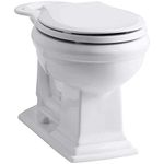 Kohler K-4387-0 Memoirs Comfort Height Round Front Toilet Bowl, White