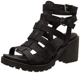 Dirty Laundry Women's Fun Stuff Heeled Sandal, Black, 7