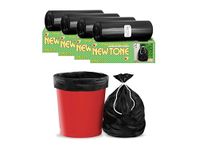 Newtone Premium Garbage Bags Size 24 X 32 Inches (Large) 60 Bags (4 rolls) Dustbin Bag/Trash Bag - Black Color