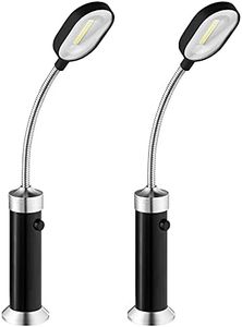 Navaris Lámparas para Parrilla - Set de 2X Lámpara de luz LED para iluminar Barbacoa taller Garaje Camping Obra - Luces Flexibles de 28 x 3.8 CM