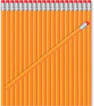 TecUnite 60 Pcs HB Pencils #2 Unsharpened Wood Cased Pencils with Eraser Hexagonal Pencil Cute Graphite No 2 Pencils for Adults Gifts Exam School Office Sketching Learning(Yellow, Silver)