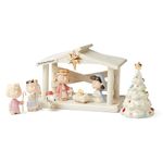 Lenox 895265 Peanuts The Christmas Pageant & Creche 8-Piece Set