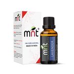 MNT Lavender Essential Oil - 100% Pure & Natural Lavandula Angustifolia Oil for Hair Growth, Healthy Skin, Body Massage and Aromatherapy (15ML)