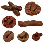 Chivao 7 Pieces Fake Poo Floating Poo Prank Realistic Fake Turd Fake Dog Poo Lifelike Poo Toy Gags and Practical Joke Toys for Halloween April Fools' Day Prank Party Supplies