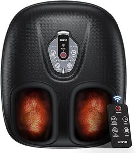 RENPHO Foot Massager Machine with Heat [2025 Upgraded], FSA HSA Eligible Foot Massager, Valentines Day Gifts for Women Men Mom, 3 Heat Levels, Wireless Control Shiatsu Foot Massager, True Foot Massage