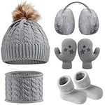 Baby Winter Beanie Hat Scarf Toddle