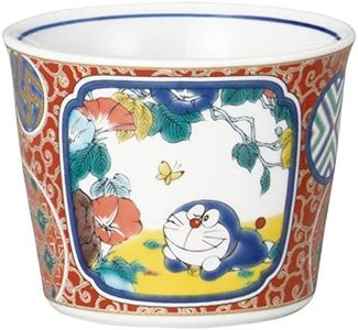 Kaneshotouki 008159 Doraemon Soba Bokokuchi Soba Noodles, Choco, Approx. 3.1 inches (8 cm), Kutani Ware, Shosan-Style Colored Gold Handle, Made in Japan