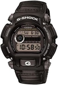 Casio Men's DW-9052V-1CR G-Shock Digital Quartz Canvas Strap Grey Watch, multi