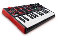 Akai Professional MPK Mini MKII | 25-Key Portable USB MIDI Keyboard With 8 Backlit Performance Pads, 8-Assignable Q-Link Knobs & A 4-Way Thumbstick