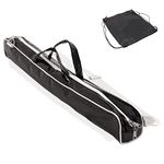 HIP BANANA Twirling Baton Case - Holds 30 Inch Batons - Carry Accessory for Marching Band, Gymnastics, Twirling, Majorette - Waterproof - Complete with Drawstring Gym Bag