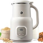 KIDISLE 6 in 1 Automatic Nut Milk Maker Blender, 20oz Homemade Coconut, Soy, Oat, Almond, Plant Based Milks and Non-Dairy Beverages with Delay Start/Keep Warm/Boil Water/Self-Cleaning, Cream