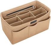 Ropch Felt Handbag Organiser, Bag Organiser Insert Handbag Purse Organiser Bag in Bag Handbag Liner Tote Organiser Bag Pouch, Beige/M