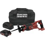 King Canada 20V Max Li-ion Cordless Reciprocating Saw Kit (8030LK-BC)