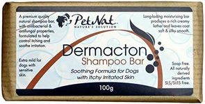 Petnat Dermacton Dog Shampoo for ITCHY Irritated Skin | Natural Relief From Itching, Antibacterial and Antifungal, Long Lasting Bar Format, Great for Sensitive & Dry Skin, Professionally Recommended