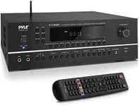 Pyle 7.1-Channel Hi-Fi Bluetooth Stereo Amplifier - 2000 Watt AV Home Theater Speaker Subwoofer Surround Sound Receiver w/ Radio, USB, RCA, HDMI, MIC IN, Supports 4K UHD TV, 3D, Blu-Ray - PT796BT