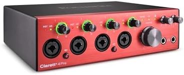 Focusrite Clarett+ 4Pre USB Studio-Grade Audio Interface for Music Makers — Four Low-Noise, Low-Distortion Mic Preamps providing True-To-Life Sound