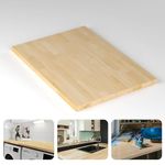 Butcher Block Counter Top, Durable and Sturdy Birch Solid Hardwood Countertop, Washer/Laundry Countertop, Table Top, Polished, Prefinished with Food-Safe Oil, 1.5" Thickness, 25" W x 36" L