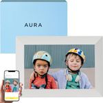 Aura Carver WiFi Digital Picture Frame, 10.1”, Add Photos with Aura App, Free Unlimited Storage - Easy to Use - Plays Videos - The Best Digital Photo Frame - Sea Salt