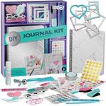 DIY Journal Kit for Girls - Great Gift for 8-14 Year Old Girl - Cool Birthday Easter Gifts Ideas for Teens - Fun, Cute Art & Crafts Kits for Tween Teenage Kids - Scrapbook & Diary Supplies Toy Set