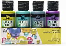 FolkArt, Multi-Surface 4 Bottle Acrylic Paint Set, 2oz, Color Shift Colors, 8 Fl Oz (Pack of 1)