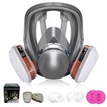 Full Face Respirator Mask with Filters, Anpty 6800 Reusable Respirator Paint Spray Dust Cover Mask, for Polishing, Welding