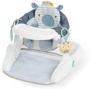 Ingenuity Prop Spot Learn-to-Sit Floor Seat for Baby, Removable Tray, 2 Linkable Toys, Tummy Time Mat, Unisex, for Ages 4-12 Months - Casi