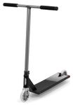 Slamm Strobe Pro - Black/Silver | Premium Complete Trick Scooter for Intermediate and Advanced | 110mm Nylon Wheels with SHR Urethane and ABEC 9 Chrome Bearings | Kick Stunt Scooter