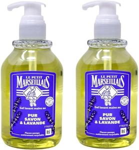 Le Petit Marseillais - Pur Savon Liquide Fabrication à l’Ancienne à l'Huile Essentielle de Lavande, Savon Liquide de Marseille, Savon Lavande, 300 ml, Lot de 2
