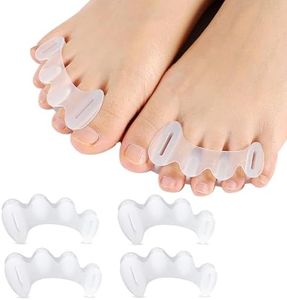 KIYOKI 2 Pairs Toe Spacers Bunion Corrector for Women/Men,Toe Separators Foot Alignment - Spreaders for Bunions, Hallux Valgus,Support Foot Fitness and Balance