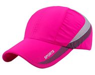 Aivtalk Teens Men and Women Snapback Baseball Cap Sun Hat Outdoor Sports Mesh Hat Pink